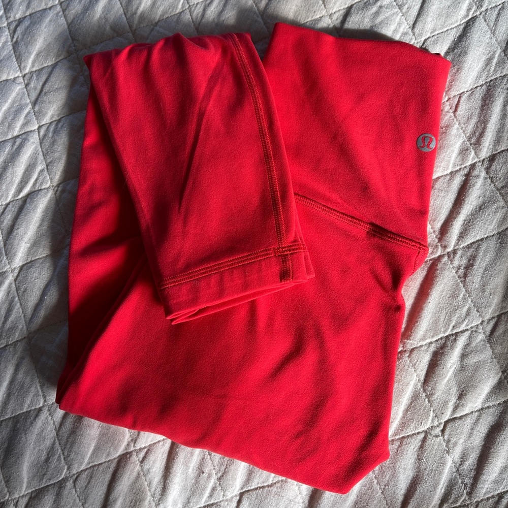 Lululemon Align Legging Bright Red/Size 4/ Length 25